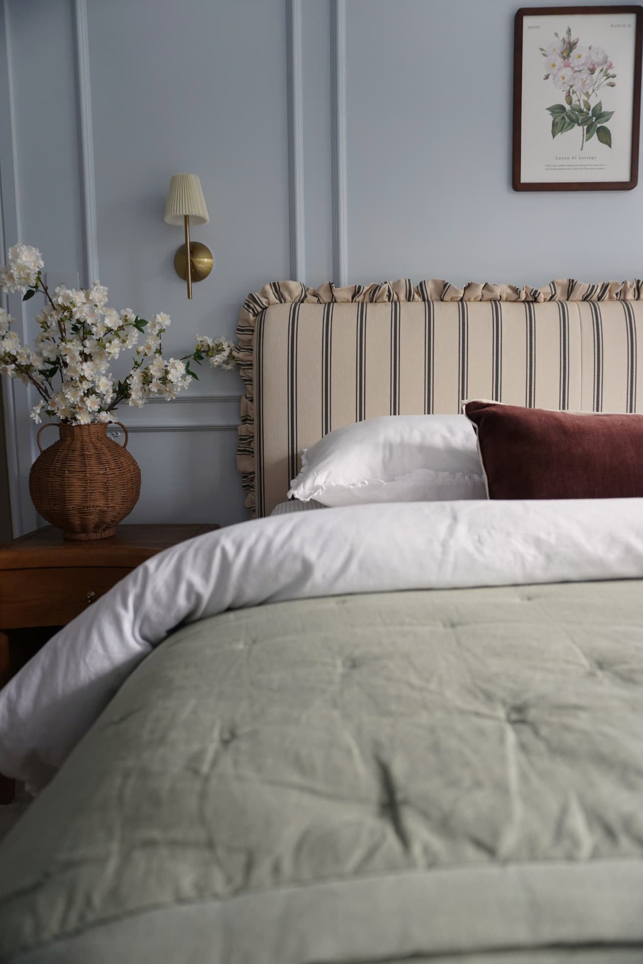 The blue bedroom